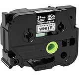 Brother HGES2515PK Black on White Extra-Strength Adhesive Label Tape (BRTHGES2515PK)