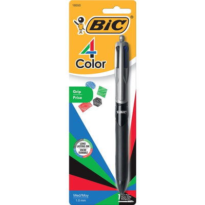 PEN RT GRIP FASHN 4-COL MED (BICMMPGP1)