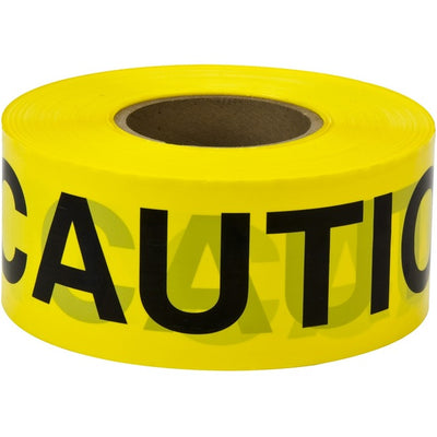Scotch Barricade Tape 301, CAUTION, 3 in x 300 ft, Yellow (MMM301)