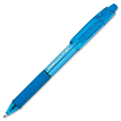 R.S.V.P. RT Colours Retractable Ballpoint Pen, (1.0mm), Sky Blue Barrel, Sky Blue Ink (PENBK93CRS-S)