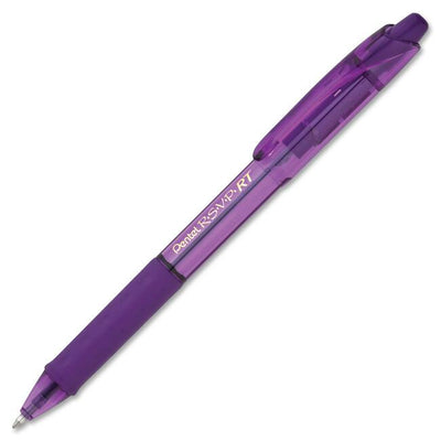 R.S.V.P. RT Colours Retractable Ballpoint Pen, (1.0mm), Violet Barrel, Violet Ink (PENBK93CRV-V)