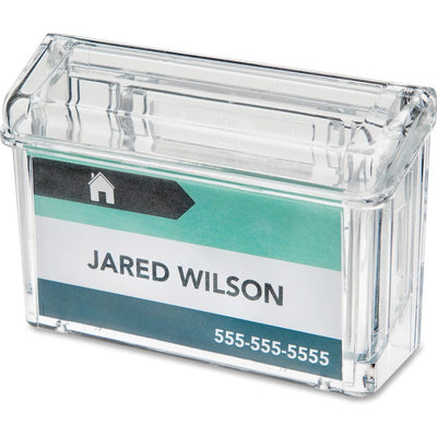 Deflecto Grab a Card Outdoor Business Card Holder 50 Card Capacity Clear (DEF70901)