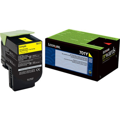 Lexmark 701Y Toner Cartridge (LEX70C10Y0)