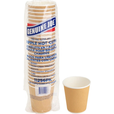 Genuine Joe Ripple Hot Cups (GJO11256PK)