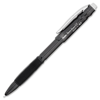 Twist-Erase GT (0.7mm) Retractable 1-Click Mechanical Pencil, Transparent Black Barrel (PENQE207-A)