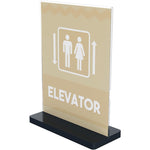 Deflecto Rectangle Base Sign Holder 8-1/2" x 11" (DEF690475)