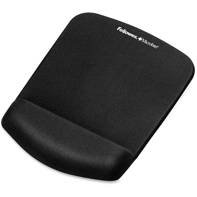 Fellowes PlushTouch Mouse Pad/Wrist Rest with FoamFusion Technology - Black (FEL9252002)