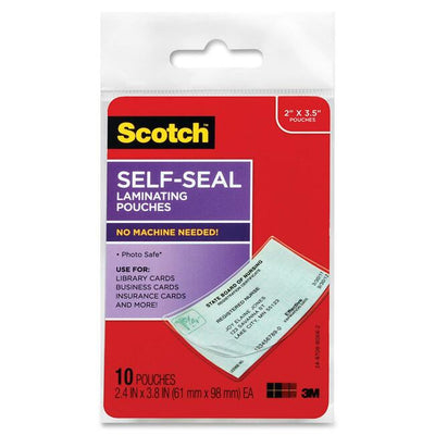 LAMIN POUCH S-SEAL 2.5X4*10/PK (MMMLS851-10C)