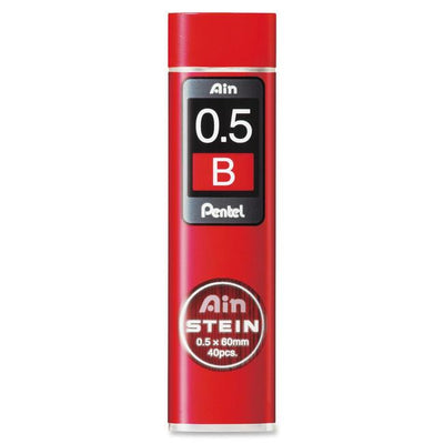 Ain Stein Lead Refill (0.5mm), B, 40 Leads per Tube (PENC275-B)