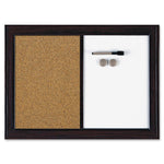 Quartet Espresso Combination Dry Erase/Cork Board (QRT03834)