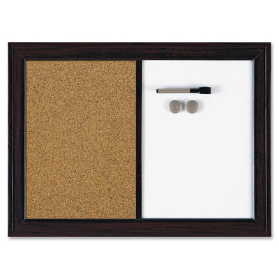 Quartet Espresso Combination Dry Erase/Cork Board (QRT03834)