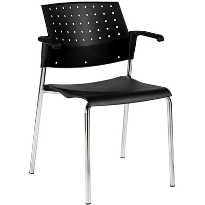 Global Sonic Stacking Chair (GLB6513WSBLK)