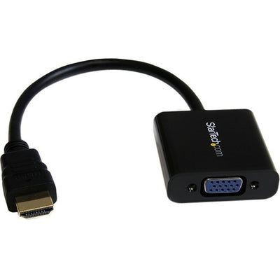StarTech.com HDMI to VGA Adapter - 1080p - 1920 x 1080 - Black - HDMI Converter - VGA to HDMI Monitor Adapter (STCHD2VGAE2)