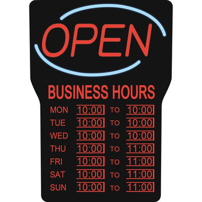 Royal Sovereign Business Hours Open Sign (RSIRSB-1342E)
