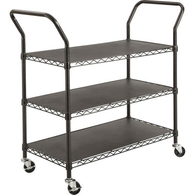 Safco 3-shelf Wire Utility Cart (SAF5338BL)