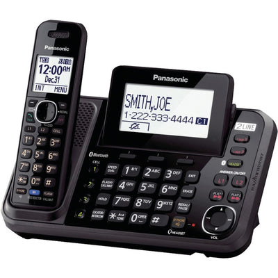 Panasonic KX-TG9541B DECT 6.0 1.90 GHz Cordless Phone - Wall Mountable - Black (PANKXTG9541B)