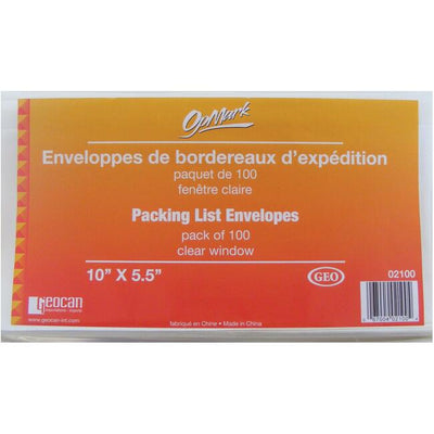Geocan Packing List/Invoice Enclosed Envelopes (GCI02100)
