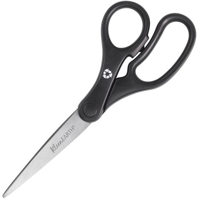 Westcott KleenEarth 7" Straight Basic Black Handle Scissors (ACM15582)