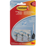 Command Small Clear Wire Hooks with Clear Strips (MMM17067CLR-C)