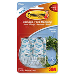 Command Clear Medium Hooks with Clear strips (MMM17091CLR-C)