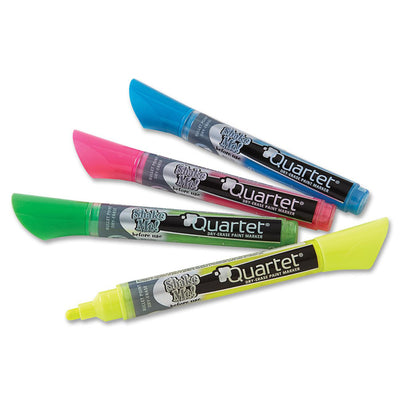 DRY ERASE MARKERS 4PK AST NEON (QRT15553)