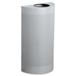 HALF-RND TRASH TOP SILVER MTLC (RUBFGSH12EPLS)