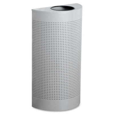 HALF-RND TRASH TOP SILVER MTLC (RUBFGSH12EPLS)