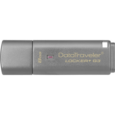 Kingston 8GB DataTraveler Locker+ G3 USB 3.0 Flash Drive (KINDTLPG3/8GB)