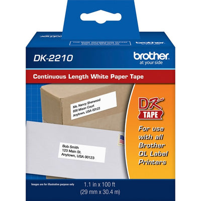 Brother Continuous Length White Film DK Tape (BRTDK2210)