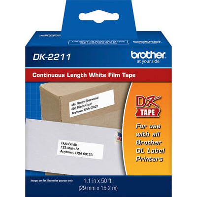 Brother Continuous Length White Film DK Tape (BRTDK2211)