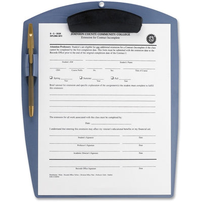 CLIPBOARD LETTER RECYCLED BLUE (STX41101B12C)