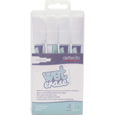 Deflecto Wet Erase Markers (DEFSMA510-V4)