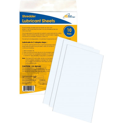 Royal Sovereign shredder lubricant sheets (RSIRS-SLS)