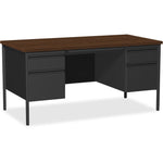 Lorell Fortress Series Double-Pedestal Desk (LLR60927)