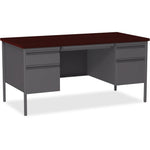 Lorell Fortress Series Double-Pedestal Desk (LLR60928)