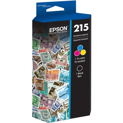 Epson DURABrite Ultra T215 Original Ink Cartridge - Combo Pack - Black, Color (EPST215120BCS)