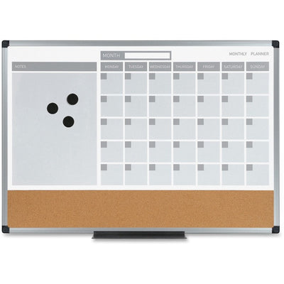 MasterVision 3-in-1 Combo Monthly Calendar Board (BVCMB3507186)