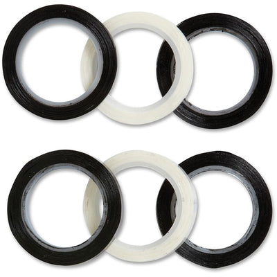 TAPE VINYL ARTIST C-THRU BK/WT (ACMBWTAPE-3)