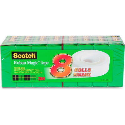Scotch Invisible Magic Tape Boxed Refill Roll (MMM810-8PKBXD)