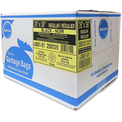Ralston Black Regular-Strength Industrial Bags (RLS2661-01)