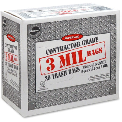 Supersak Contractor Grade 3 Mil Trash Bags (RLS379-01)