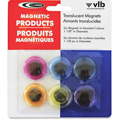 Filemode Round Translucent Colourful Magnets (VLB61218)