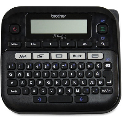 Brother PT-D210BK Easy-to-Use Label Maker (BRTPTD210BK)