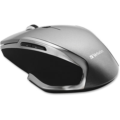 Verbatim Wireless Notebook 6-Button Deluxe Blue LED Mouse - Graphite (VER98621)