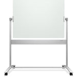 Quartet Infinity Magnetic Glass Easel, 4 Caster, 4' x 3' (QRT20209)