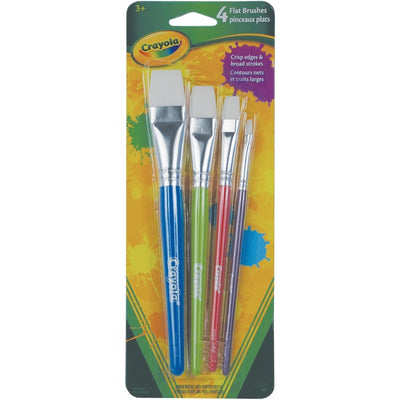 Crayola 4 Flat Brushes (CYO05-3618)