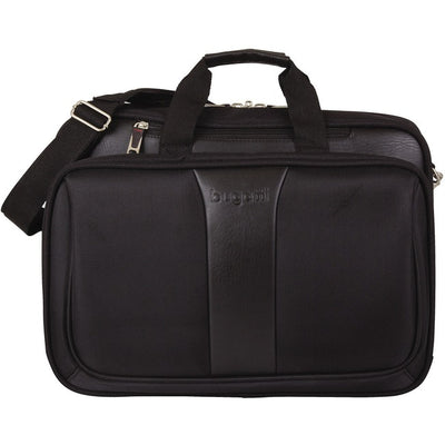 bugatti Executive Carrying Case (Briefcase) for 17" Notebook, File - Black (BUGEXB1707)