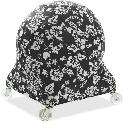 SLIP CVR BLACK/WHITE FLORAL (EVC8567)