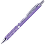 EnerGel Alloy Retractable Premium Liquid Gel Pen, (0.7mm) Metal Tip, Violet Barrel, Violet Ink (PENBL407V-V)