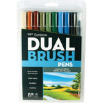 Tombow Dual Brush Art Pen 10-piece Set - Landscape Colours (TOM56169)
